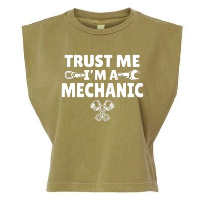 Trust Me I'm A Bike Mechanic Garment-Dyed Women's Muscle Tee