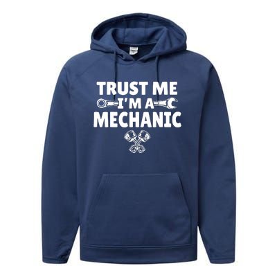 Trust Me I'm A Bike Mechanic Performance Fleece Hoodie