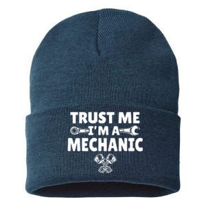 Trust Me I'm A Bike Mechanic Sustainable Knit Beanie