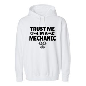 Trust Me I'm A Bike Mechanic Garment-Dyed Fleece Hoodie