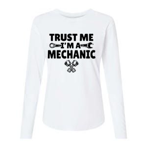 Trust Me I'm A Bike Mechanic Womens Cotton Relaxed Long Sleeve T-Shirt