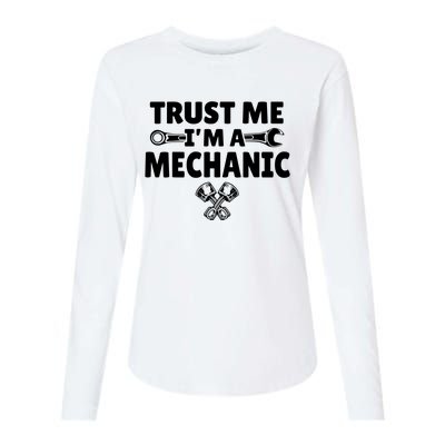 Trust Me I'm A Bike Mechanic Womens Cotton Relaxed Long Sleeve T-Shirt