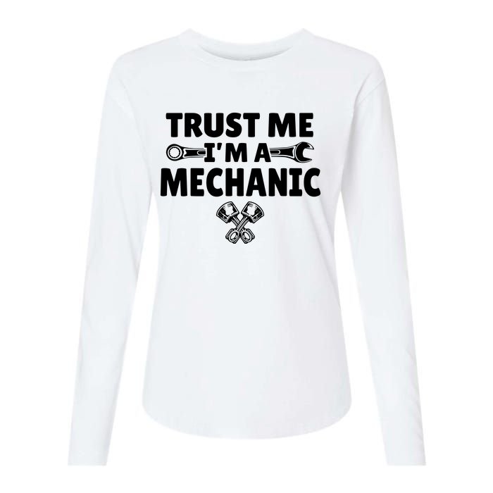 Trust Me I'm A Bike Mechanic Womens Cotton Relaxed Long Sleeve T-Shirt