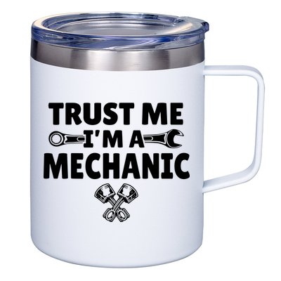 Trust Me I'm A Bike Mechanic 12oz Stainless Steel Coffee Mug