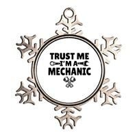 Trust Me I'm A Bike Mechanic Metallic Star Ornament