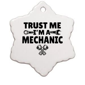 Trust Me I'm A Bike Mechanic Ceramic Star Ornament