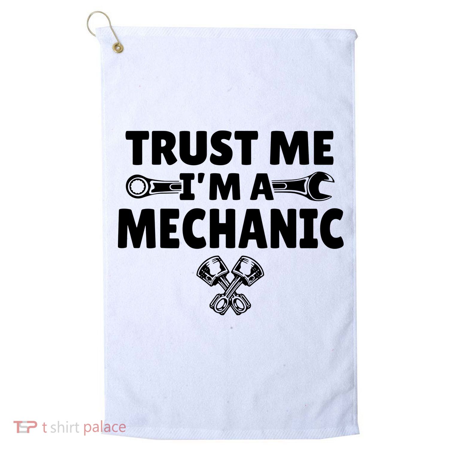 Trust Me I'm A Bike Mechanic Golf Towel