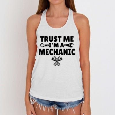 Trust Me I'm A Bike Mechanic Women's Knotted Racerback Tank