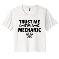 Trust Me I'm A Bike Mechanic Women's Crop Top Tee