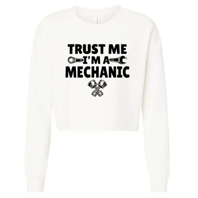 Trust Me I'm A Bike Mechanic Cropped Pullover Crew