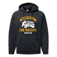 The More I Play With It The Bigger It Gets Lifted Truck Performance Fleece Hoodie