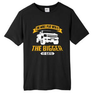 The More I Play With It The Bigger It Gets Lifted Truck Tall Fusion ChromaSoft Performance T-Shirt