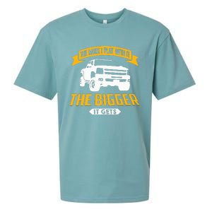 The More I Play With It The Bigger It Gets Lifted Truck Sueded Cloud Jersey T-Shirt