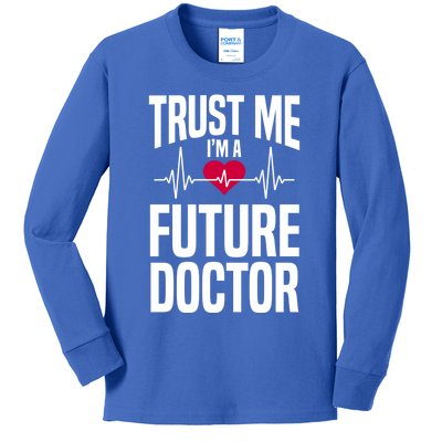 Trust Me I'm A Future Doctor Funny Medical School Gift Kids Long Sleeve Shirt