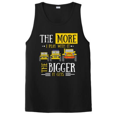 The More I Play With It The Bigger It Gets Off Roader Gift PosiCharge Competitor Tank