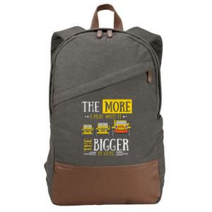 The More I Play With It The Bigger It Gets Off Roader Gift Cotton Canvas Backpack