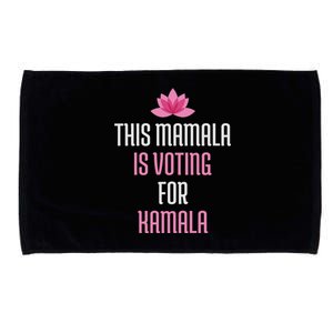 This Mamala Is Voting For Kamala Harris 2024 Lotus Flower Microfiber Hand Towel