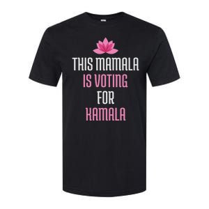 This Mamala Is Voting For Kamala Harris 2024 Lotus Flower Softstyle CVC T-Shirt