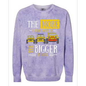 The More I Play With It The Bigger It Gets Off Roader Colorblast Crewneck Sweatshirt