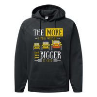 The More I Play With It The Bigger It Gets Off Roader Performance Fleece Hoodie