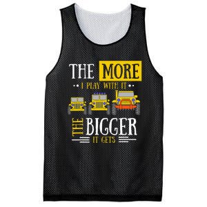 The More I Play With It The Bigger It Gets Off Roader Mesh Reversible Basketball Jersey Tank