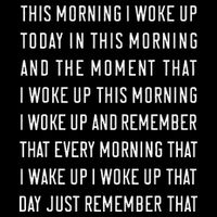 This Morning I Woke Up Today Funny Trending Meme Flat Bill Trucker Hat