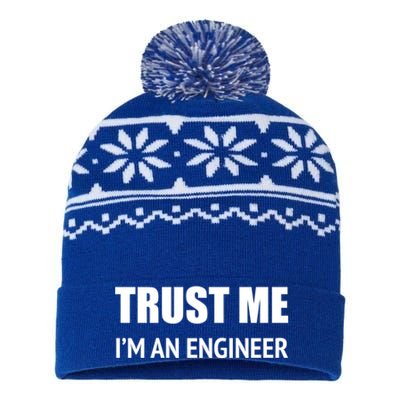 Trust Me Im An Engineer Gift USA-Made Snowflake Beanie