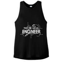 Trust Me I'm An Engineer Ladies PosiCharge Tri-Blend Wicking Tank