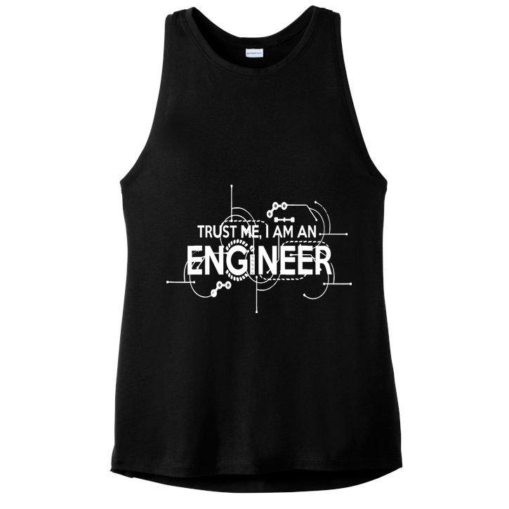 Trust Me I'm An Engineer Ladies PosiCharge Tri-Blend Wicking Tank