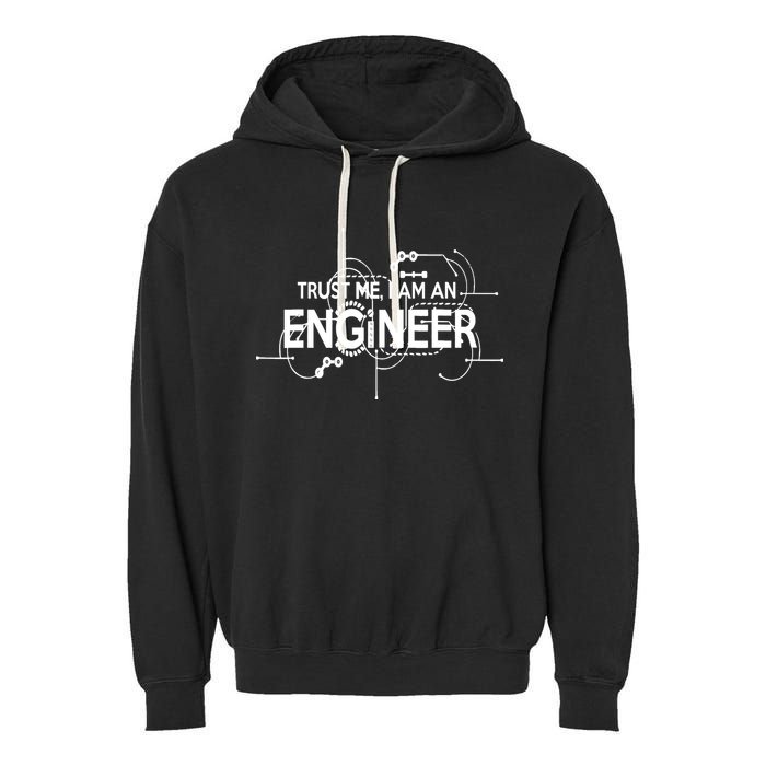 Trust Me I'm An Engineer Garment-Dyed Fleece Hoodie