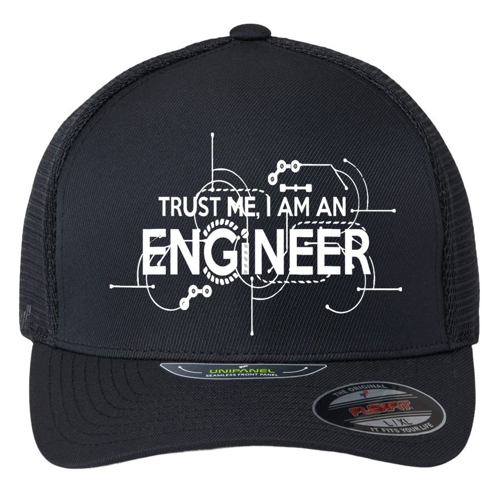 Trust Me I'm An Engineer Flexfit Unipanel Trucker Cap