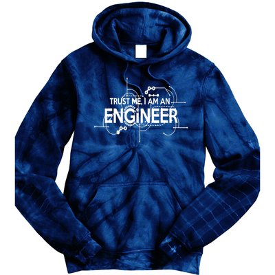 Trust Me I'm An Engineer Tie Dye Hoodie