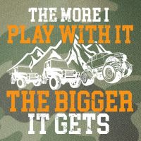 The More I Play With It The Bigger It Gets I Funny Truck Legacy Tie Dye Trucker Hat