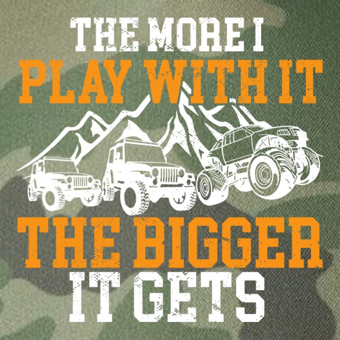 The More I Play With It The Bigger It Gets I Funny Truck Legacy Tie Dye Trucker Hat