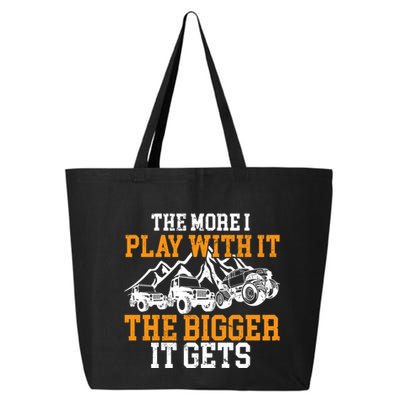 The More I Play With It The Bigger It Gets I Funny Truck 25L Jumbo Tote