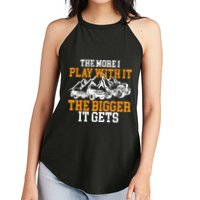 The More I Play With It The Bigger It Gets I Funny Truck Women's Perfect Tri Rocker Tank