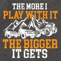 The More I Play With It The Bigger It Gets I Funny Truck Vector Backpack