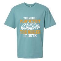 The More I Play With It The Bigger It Gets I Funny Truck Sueded Cloud Jersey T-Shirt