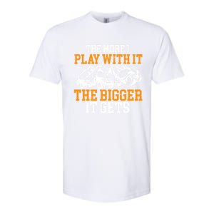 The More I Play With It The Bigger It Gets I Funny Truck Softstyle CVC T-Shirt