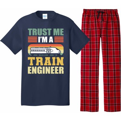 Trust Me I'm A Train Engineer Railroad Engineer Pajama Set