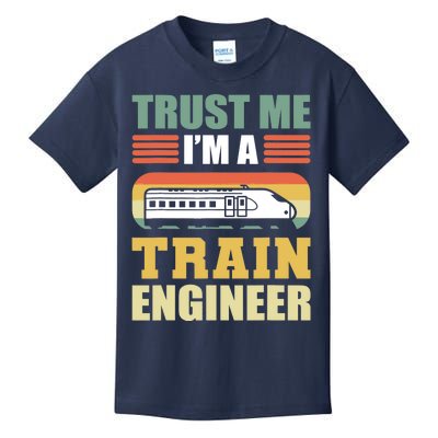 Trust Me I'm A Train Engineer Railroad Engineer Kids T-Shirt