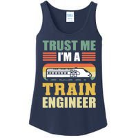 Trust Me I'm A Train Engineer Railroad Engineer Ladies Essential Tank