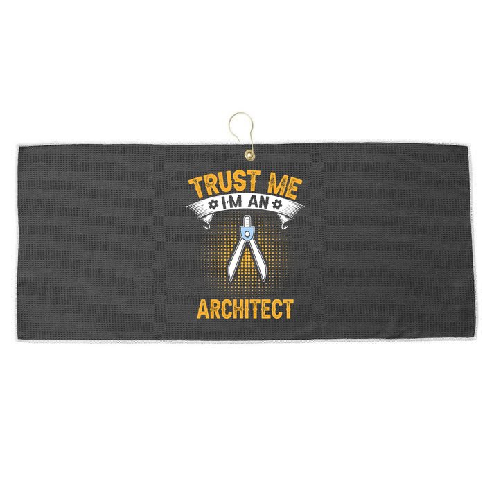 Trust Me IM An Architect Large Microfiber Waffle Golf Towel