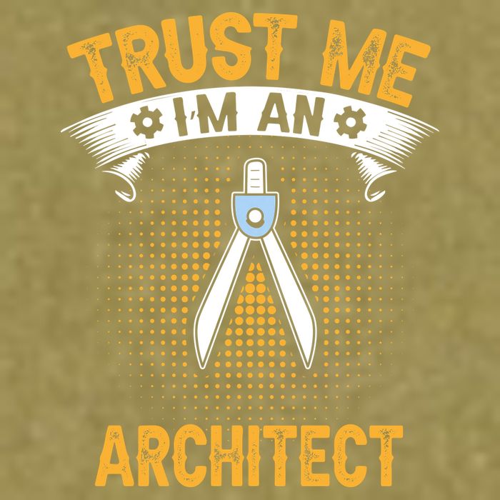 Trust Me IM An Architect Garment-Dyed Women's Muscle Tee