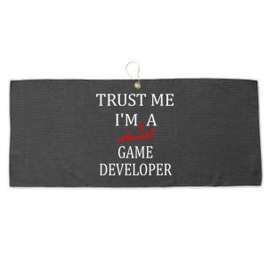 Trust Me Im Almost A(n) Game Developer Meaningful Gift Large Microfiber Waffle Golf Towel