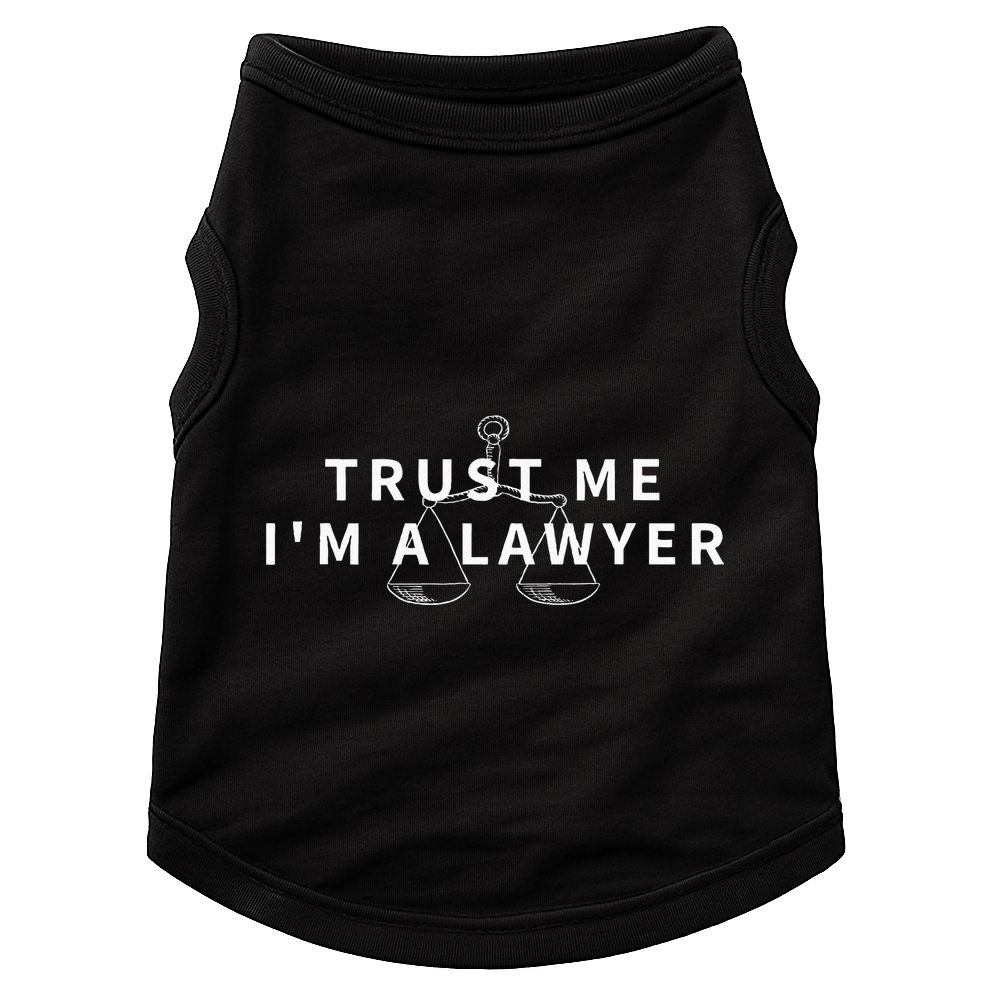 Trust Me IM A Lawyer Funny Attorney Gift Doggie Tank