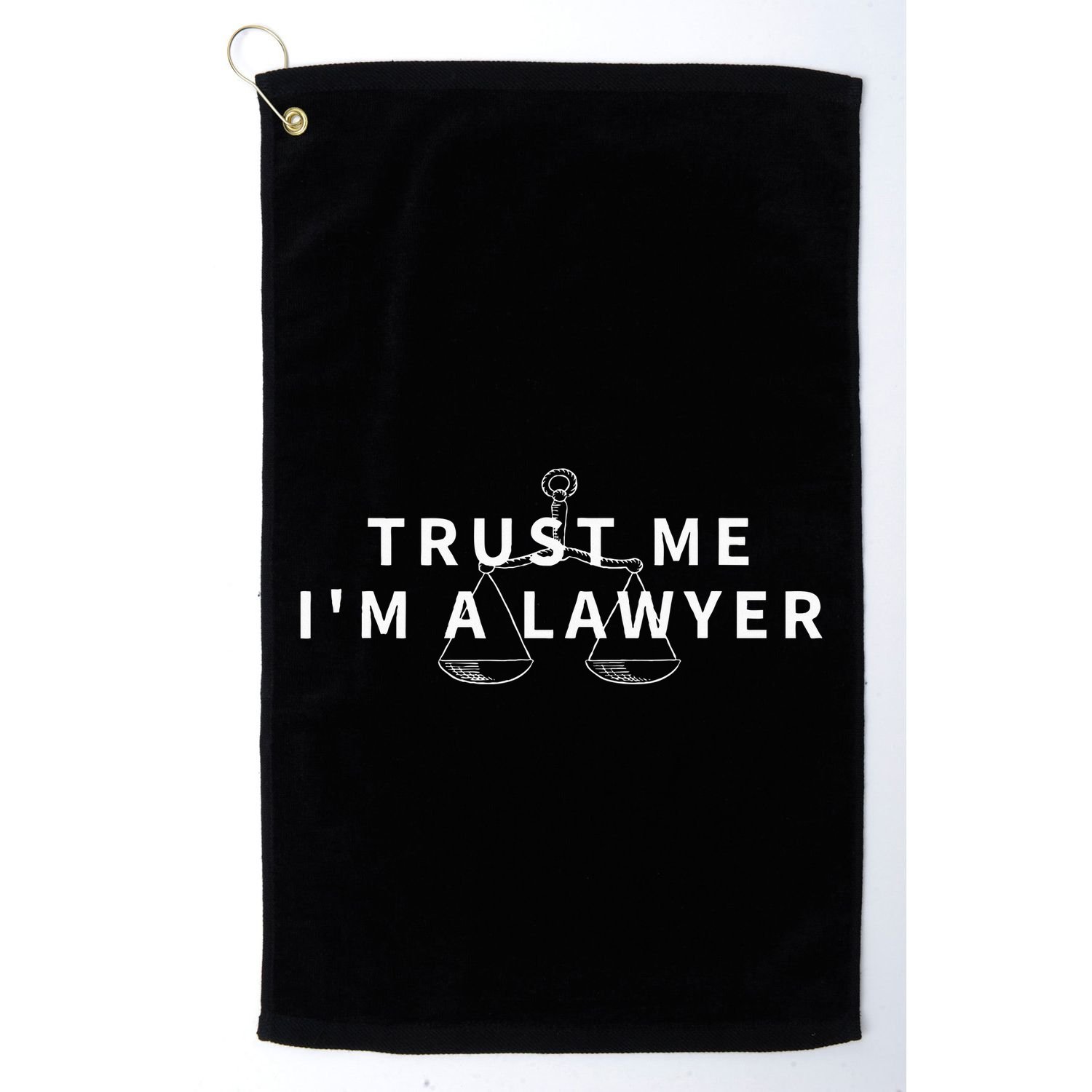 Trust Me IM A Lawyer Funny Attorney Gift Golf Towel