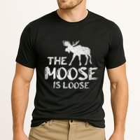 The Moose Is Loose Funny Wildlife Animal Canadian Elk Moose Cooling Performance Crew T-Shirt