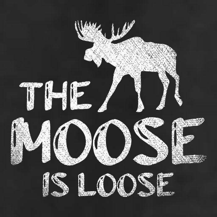 The Moose Is Loose Funny Wildlife Animal Canadian Elk Moose Adult Drive Performance Visor