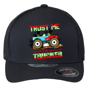 Trust Me I'm A Trucker Monster Truck Flexfit Unipanel Trucker Cap